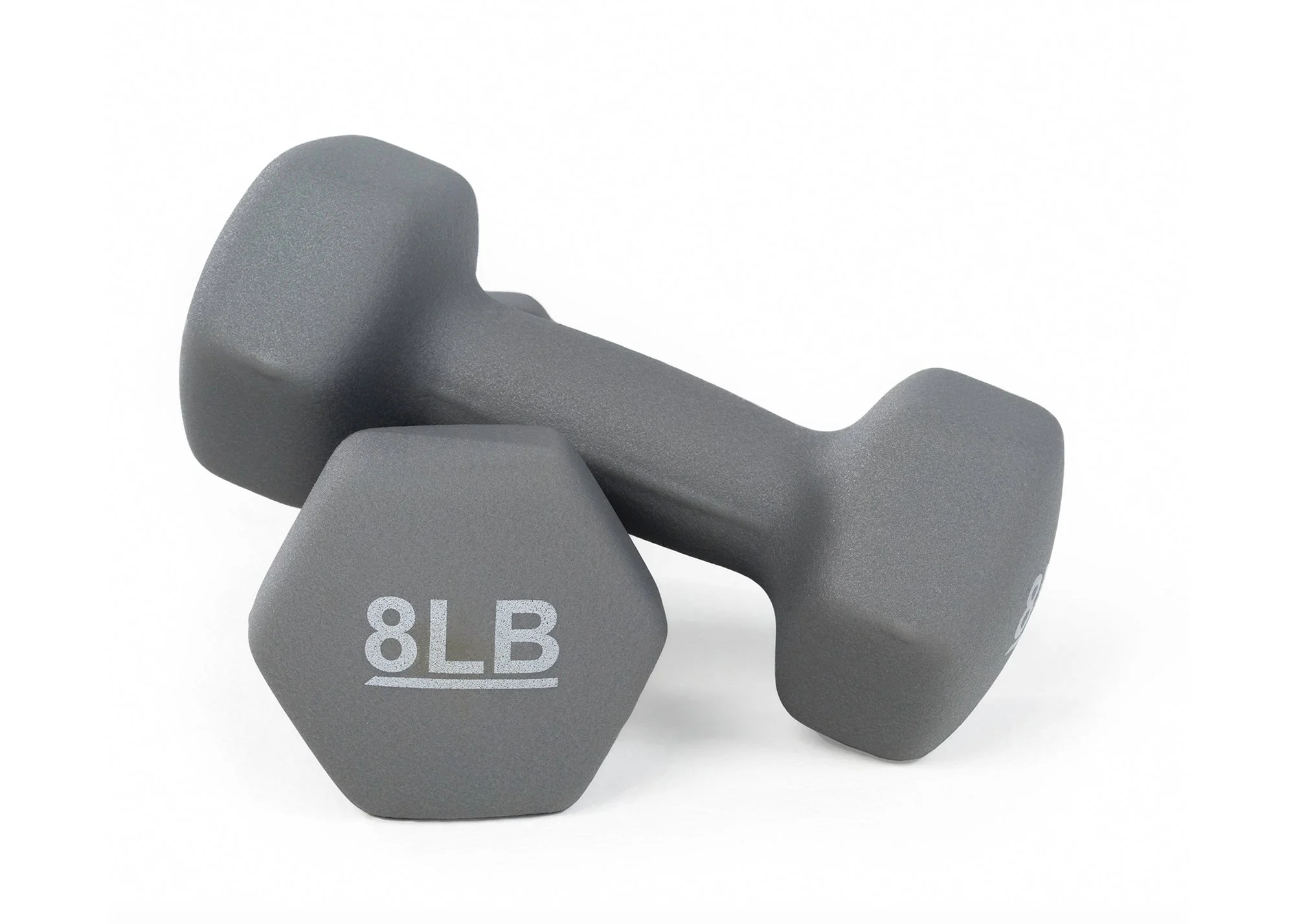 Universal 32lb Neoprene Dumbbell Set with Rack - Image 3